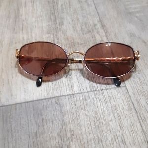 LUXOTICA Glasses Frames Metal Rimmed Oval tinted sunglasses frames